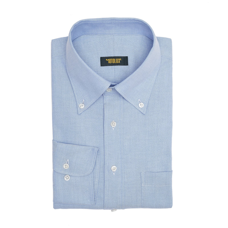 Sky Blue Stretch Oxford Popover Shirt