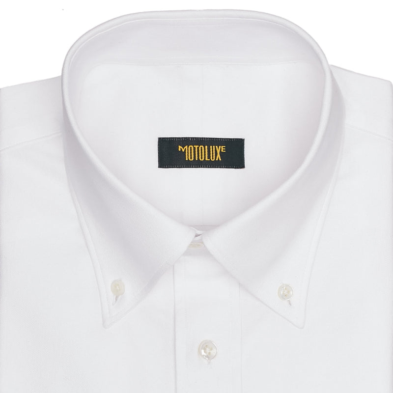 White Stretch Oxford Popover Shirt